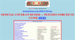 Desktop Screenshot of oprus2001.co.uk